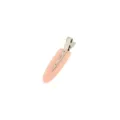 Close-up detail of the pink seamless duckbill hair clip, matte surface for daily makeup. - Pink