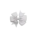 Close-up detail of the 3-inch solid color grosgrain ribbon hair bow clip for kids and babies. - 4#