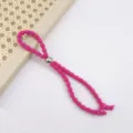 Rosa verstellbares Haargummi Bubble Pferdeschwanz Band mit Metallperle für lockiges Haar. - 18cm / Fuchsia
