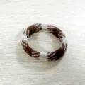 Brown white seamless elastic hair tie, thick soft towel hair band for women daily styling. - Deep Coffee (Thick)