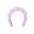 Rosa gepolsterter Spa Haarreif zum Gesicht waschen, weicher Schwamm Haarreifen Make-up. - Einzelnes Stirnband / Lila