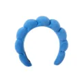 Blauer Schwamm Haarreif zum Gesicht waschen, flauschiger Cloud Spa Haarreif, Make-up Accessoire. - Einzelnes Stirnband / Dunkelblau