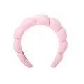Serre-tête éponge rose pour femmes, bandeau de maquillage spa doux, accessoire cheveux mignon. - Serre-tête unique / Rose