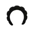 Serre-tête éponge noire pour le visage, bandeau bouffant épais maquillage spa accessoires. - Serre-tête unique / Noir