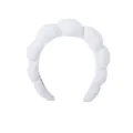 Bandeau De Spa Gonflant Blanc Doux Eponge Tissu Maquillage Cheveux Pour Soin De Peau - Serre-tête unique / Blanc
