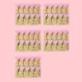 Cute wooden clothespins with pink heart pattern, decorative photo clips for wall display. - Plaid Hearts / 50 Pcs