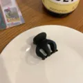 Piccola molletta per capelli opaca nera, mini molletta antiscivolo per acconciature e capelli. - Nero Circa 3.5CM