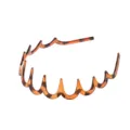 Tortoise shell wavy hair hoop with teeth, non-slip hair band for women daily broken hair styling. - Wave Style (F-103) / 1 Piece / Tortoise Shell