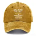 Berretto da baseball vintage lavato e invecchiato per uomo e donna, dettaglio dad hat. - Adulto 56-60cm Regolabile / Curcuma