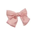 Fermaglio per capelli con fiocco in satin rosa elegante grande molletta donna accessori - Mollette a molla / Rosa Ciliegia (D-024)