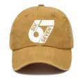 Berretto da baseball vintage slavato per uomo e donna, cappello in cotone classico con stampa. - Adulto 56-60cm Regolabile / Curcuma