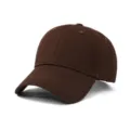 Cappello da baseball marrone in cotone 6 pannelli morbido protezione solare sport - Adulto 56-60cm / Caffè