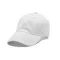 Cappellino da baseball bianco tinta unita per donna, berretto in cotone 6 pannelli per sport. - Adulto 56-60cm / Bianco