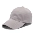 Cappello da baseball in cotone tinta unita, dad hat morbido lila chiaro per protezione solare. - Adulto 56-60cm / Grigio chiaro