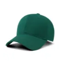 Berretto da baseball in cotone verde scuro tinta unita per donna uomo, cappello - Adulto 56-60cm / Verde