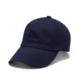Berretto da baseball in cotone blu scuro a 6 pannelli, cappello da sole casual da donna. - Adulto 56-60cm / Blu navy
