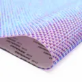 Hoja adhesiva de diamantes de imitación iridiscentes, tela brillante colorida para manualidades. - Estilo de fijación por calor bicolor 3 mm 40x24 cm / Púrpura Oscuro Iridiscente