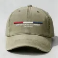 Berretto da baseball vintage con ricamo US 250 anni, cappello da sole sportivo all'aperto. - Adulto 56-60cm Regolabile / Kaki