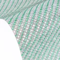 Sparkling green and silver crystal rhinestone mesh self-adhesive sticker for home decor. - Light Green and White Bicolor Glass