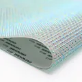 Hoja de diamantes de imitación holográfica autoadhesiva brillante malla de diamantes - Azul Lago Iridiscente