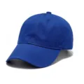 Berretto da baseball tinta unita in cotone blu royal a sei pannelli per protezione solare. - Adulto 56-60cm / Blu zaffiro