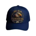 Cappellino da baseball ricamato blu con slogan da veterano, elegante cappello parasole. - L (58-60cm) / Blu navy