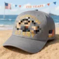 Cappellino da baseball commemorativo grigio con ricamo U.S. Navy per il tempo libero all'aperto. - Adulto 56-60cm Regolabile / 4