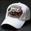 Cappellino da baseball bianco con ricamo libertà 250° anniversario, cappello elegante. - Adulto 56-60cm Regolabile / 8