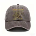 Moderna berretto da baseball in cotone slavato con stampa grafica per sport all aperto. - 11