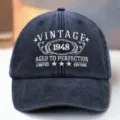 Vintage washed baseball cap for men and women, custom embroidered dad hat outdoor sun hat. - 15