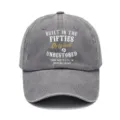 Cappello da baseball slavato vintage uomo donna, berretto in cotone stampato retro. - Adulto 56-60cm Regolabile / Grigio