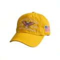 Cappellino da baseball giallo commemorativo con ricamo US 250 anni e disegno aquila. - Adulto 56-60cm Regolabile / Giallo
