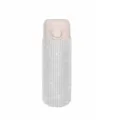 Rhinestone insulated tumbler detail close-up, sparkling crystal stainless steel water bottle. - 400ml / Silver