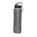 Rhinestone stainless steel sports water bottle 25oz vacuum insulated portable cup for outdoor - Black Mesh Silver Rhinestones