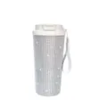 Bling rhinestone insulated tumbler detail, 18oz sparkling diamond travel water cup close up. - 18oz / AB Color