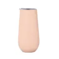 Close-up view of the 6oz stainless steel insulated egg tumbler in matte pink finish. - 170ml (6oz) / Pink