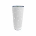 20oz Bling Rhinestone Tumbler with Bluetooth Speaker Double Wall Stainless Steel Cup - 501-600ml / Silver