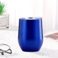 12oz edelstahl weinbecher doppelwandig vakuumisoliert eierbecher blaue reisetasse - 360ml / Ozeanblau