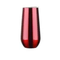 6oz Stainless Steel U-Shaped Vacuum Tumbler Red Insulated Beer Coffee Cup Portable - Transparent Red / 170ml (6oz)