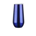 6oz stainless steel vacuum insulated wine tumbler with lid portable travel cup blue - 170ml (6oz) / Transparent Blue