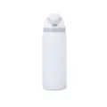 Weißer Edelstahl Vakuum-Isolierflasche mit Trinkdeckel für den täglichen Gebrauch. - 1000ml / Weiß (Einfach)