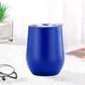 Edelstahl Weinbecher 12oz vakuumisoliert Eierbecher blau Thermobecher für Kaffee und Wein - 360ml / Saphirblau