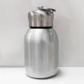 Portable stainless steel belly insulated water bottle with metallic finish and lid ring. - 300ml (10oz) / Stainless Steel Original