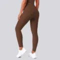 High waist butter soft yoga leggings for women tummy control fitness running workout pants - S / Bottoms / Chestnut Brown