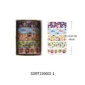Süsses Washi Tape Set 5 Rollen Japanisches Klebeband für Tagebuch DIY Basteln Scrapbook - 5.2*4*4 / Japanische Süße Illustration (SDRT250602-1) / 5 Rollen