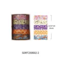 5 rollen washi tape set dekorative klebeband aufkleber 1.0cm 2m diy tagebuch basteln - 5.2*4*4 / Anime-Element (SDRT250602-2) / 5 Rollen