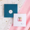 DIY handgemachte Grußkarte mit Umschlag, süßes Geschenkmotiv für Geburtstag und Partys. - Geschenk / Mit Umschlag und Siegelaufkleber