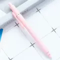 Minimalist solid color gel pen in Morandi pink, smooth rubberized plastic barrel. - Candy Pink