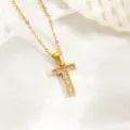 Modische goldene Titanstahl Strass Buchstabe T Anhänger Halskette für Damen Schmuck - Buchstabe T