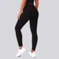 High-waist seamless compression yoga pants for women, tummy control workout activewear. - S / Bottoms / Black